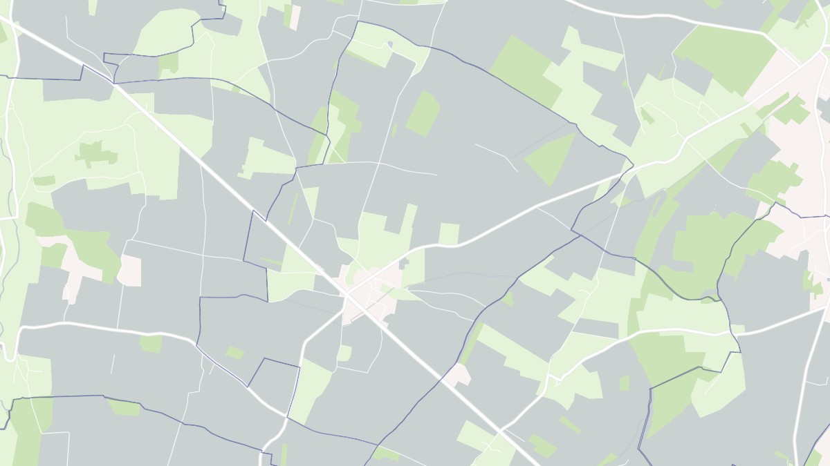 Aperçu cartographique de Mesnil-Rousset, centré sur la commune