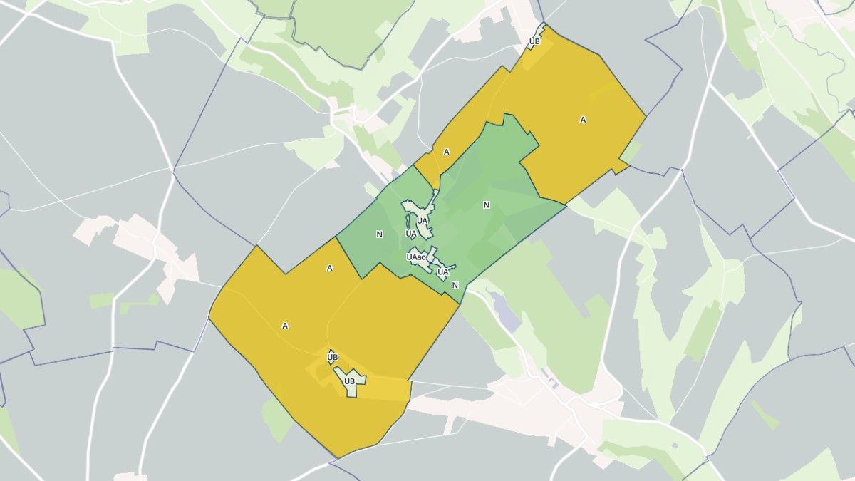 Aperçu cartographique de Mesnil-sous-Vienne, centré sur la commune