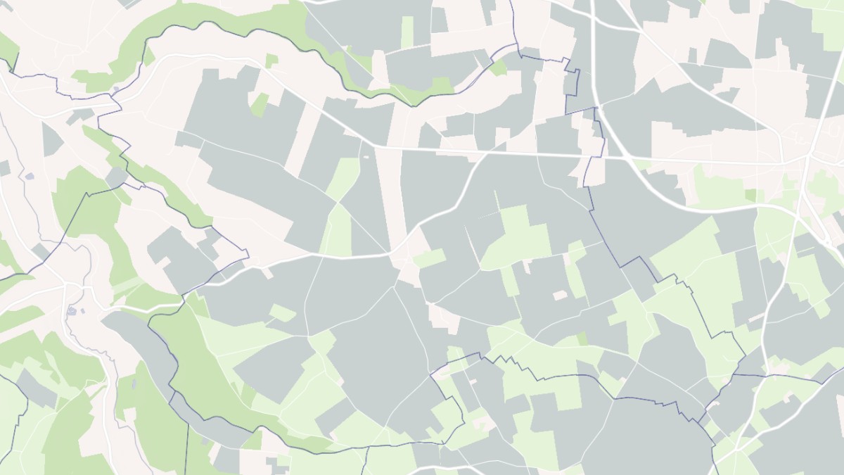 Aperçu cartographique de Morainville-Jouveaux, centré sur la commune
