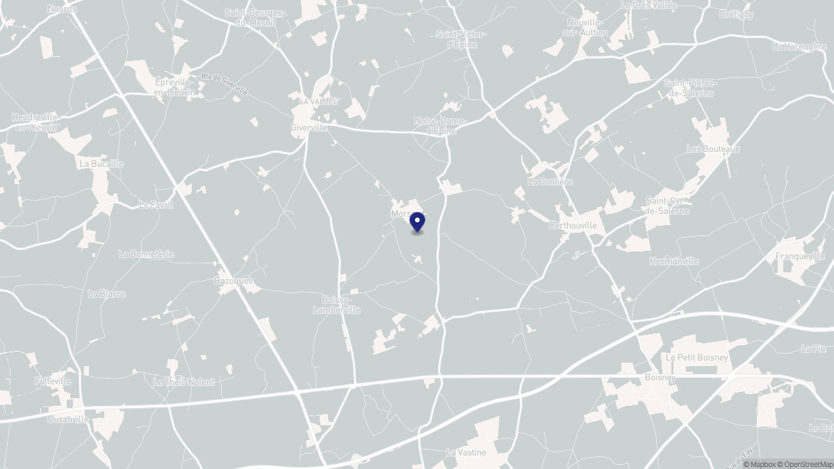 Aperçu cartographique de Morsan, centré sur la commune