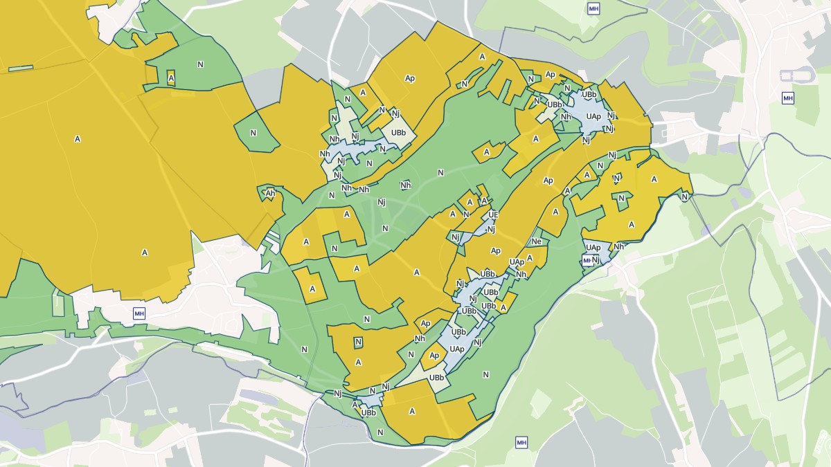 Aperçu cartographique de Muzy, centré sur la commune