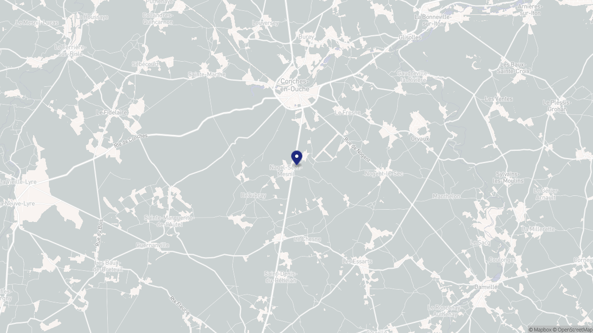 Aperçu cartographique de Nagel-Séez-Mesnil, centré sur la commune