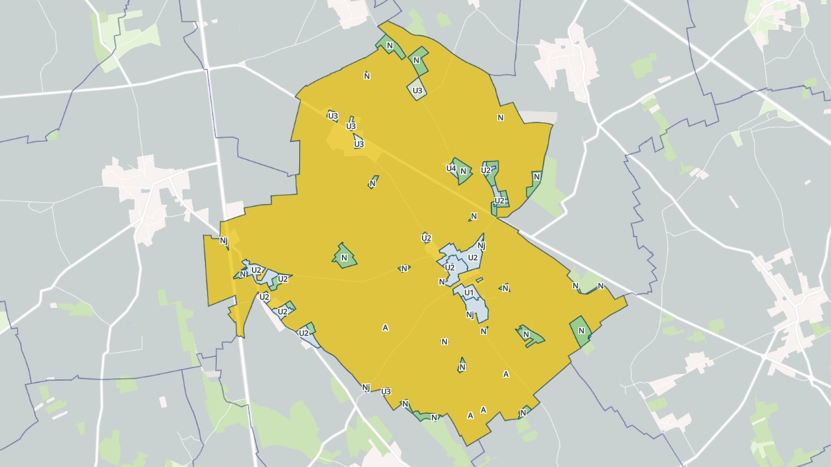 Aperçu cartographique de Ormes, centré sur la commune