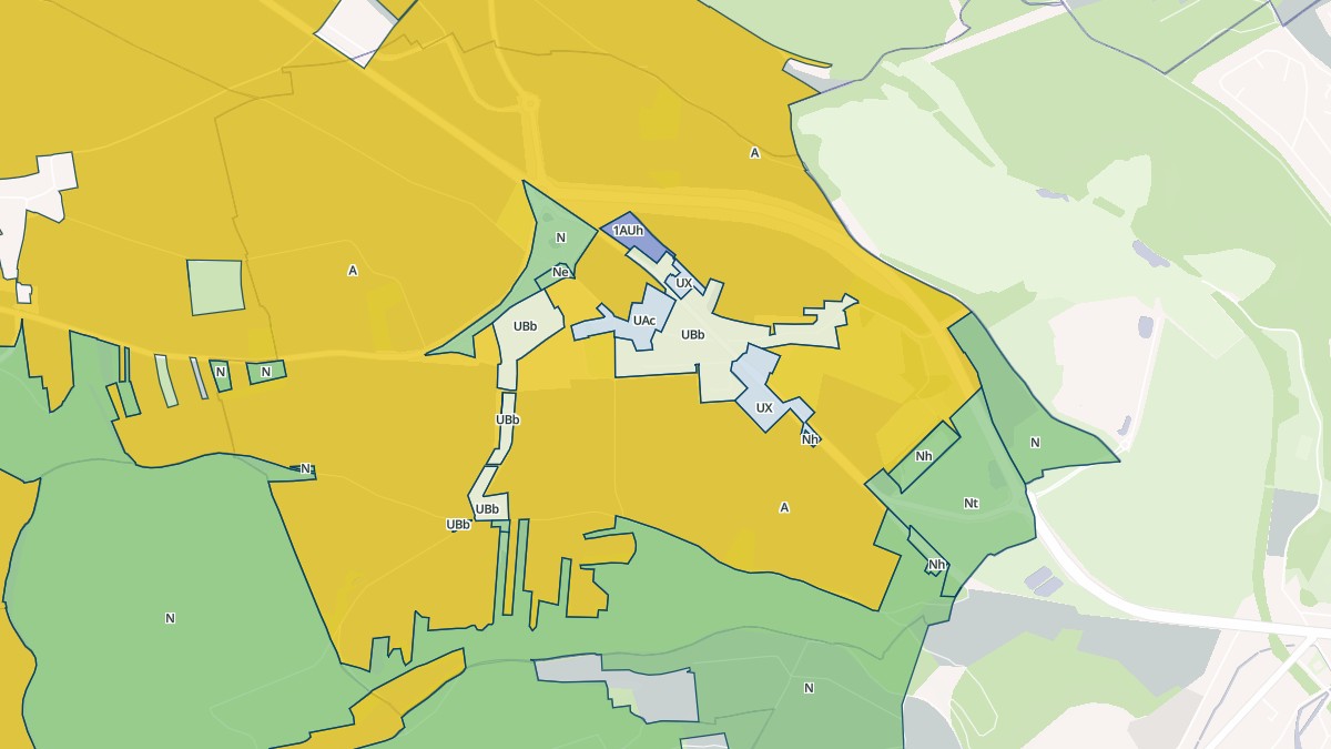 Aperçu cartographique de Parville, centré sur la commune