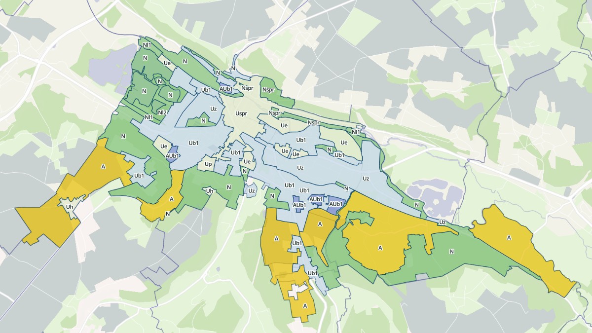 Aperçu cartographique de Pont-Audemer, centré sur la commune
