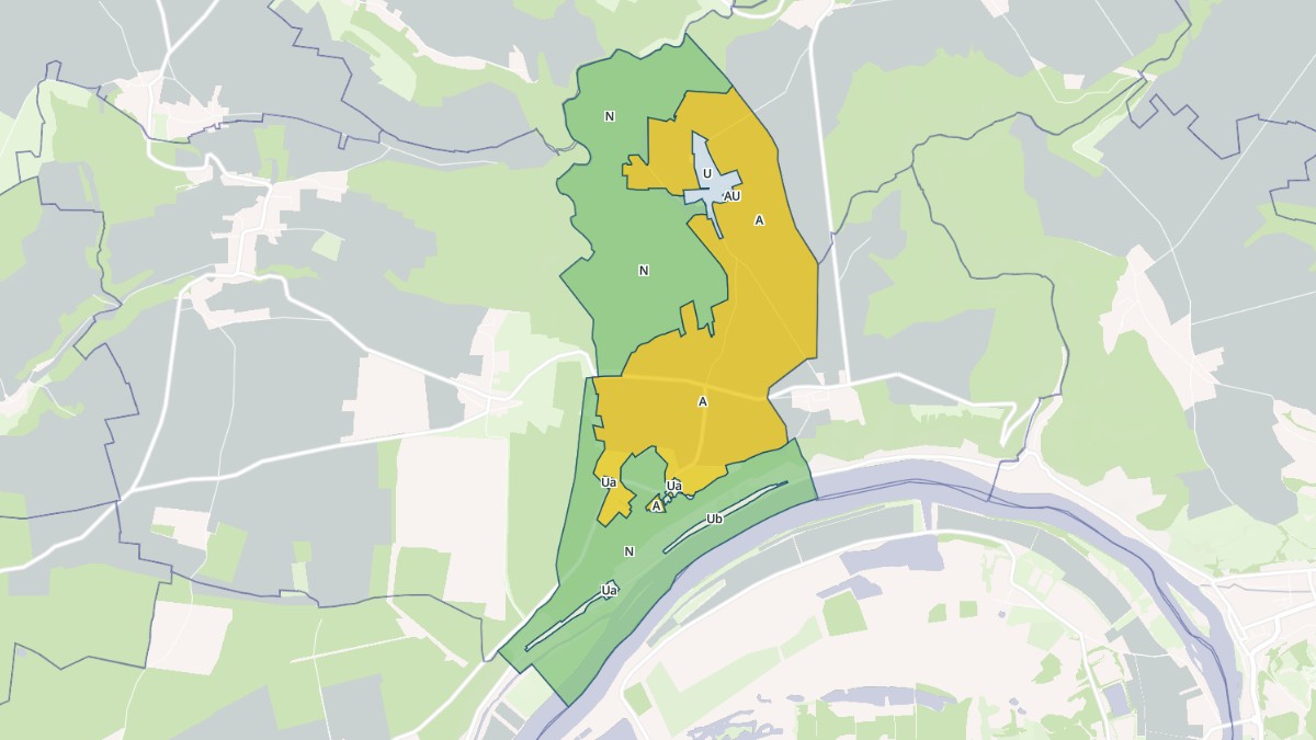 Aperçu cartographique de La Roquette, centré sur la commune
