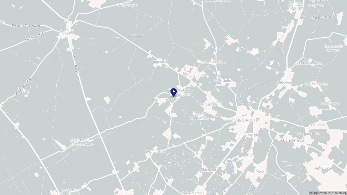 Aperçu cartographique de Saint-Antonin-de-Sommaire, centré sur la commune