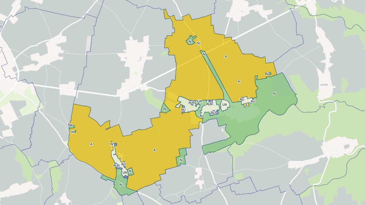 Aperçu cartographique de Saint-Aubin-d'Écrosville, centré sur la commune
