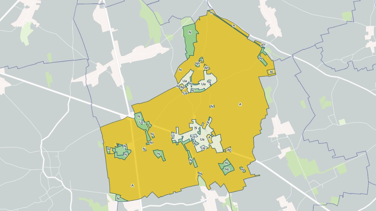 Aperçu cartographique de Sainte-Colombe-la-Commanderie, centré sur la commune