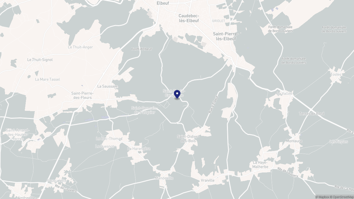 Aperçu cartographique de Saint-Cyr-la-Campagne, centré sur la commune