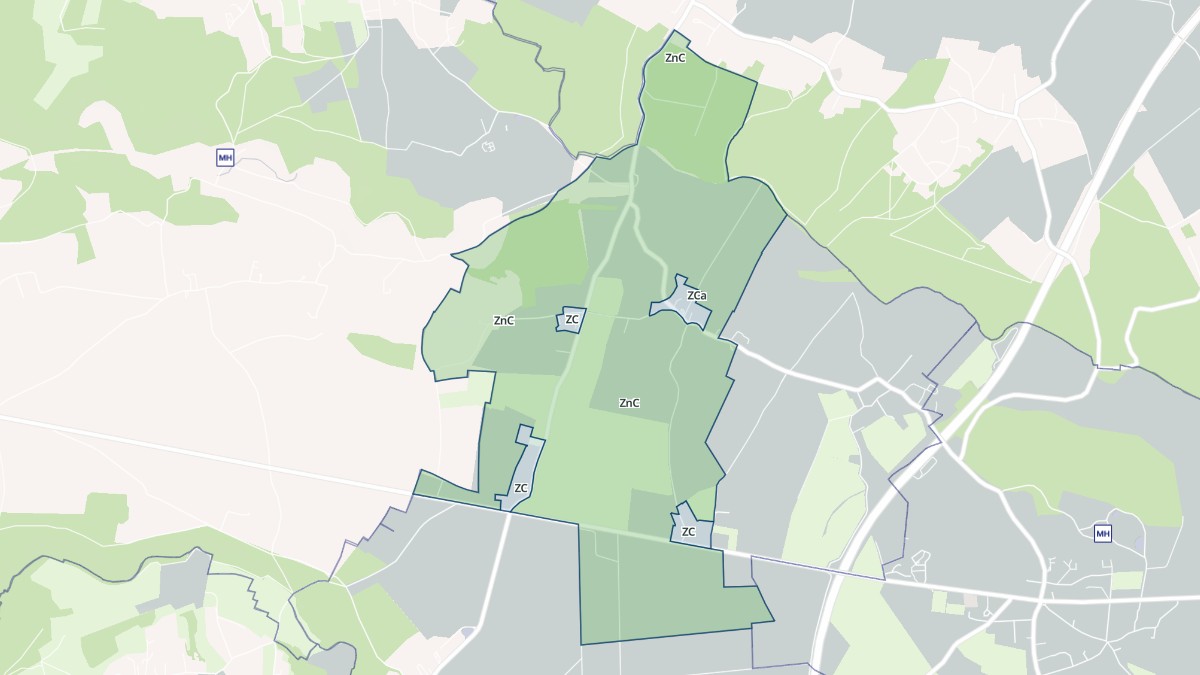 Aperçu cartographique de Saint-Léger-du-Gennetey, centré sur la commune