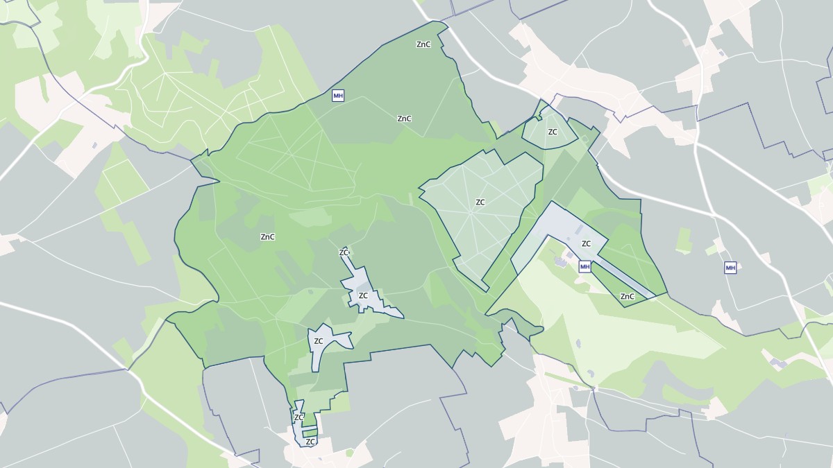 Aperçu cartographique de Sainte-Opportune-du-Bosc, centré sur la commune