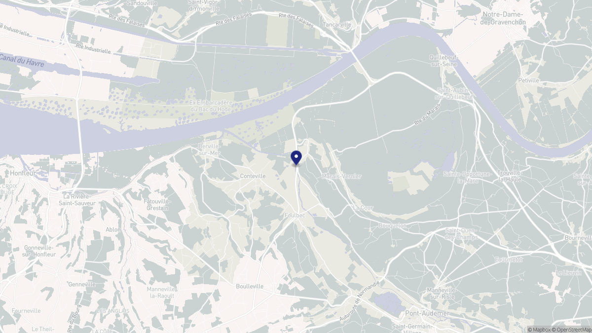 Aperçu cartographique de Saint-Samson-de-la-Roque, centré sur la commune