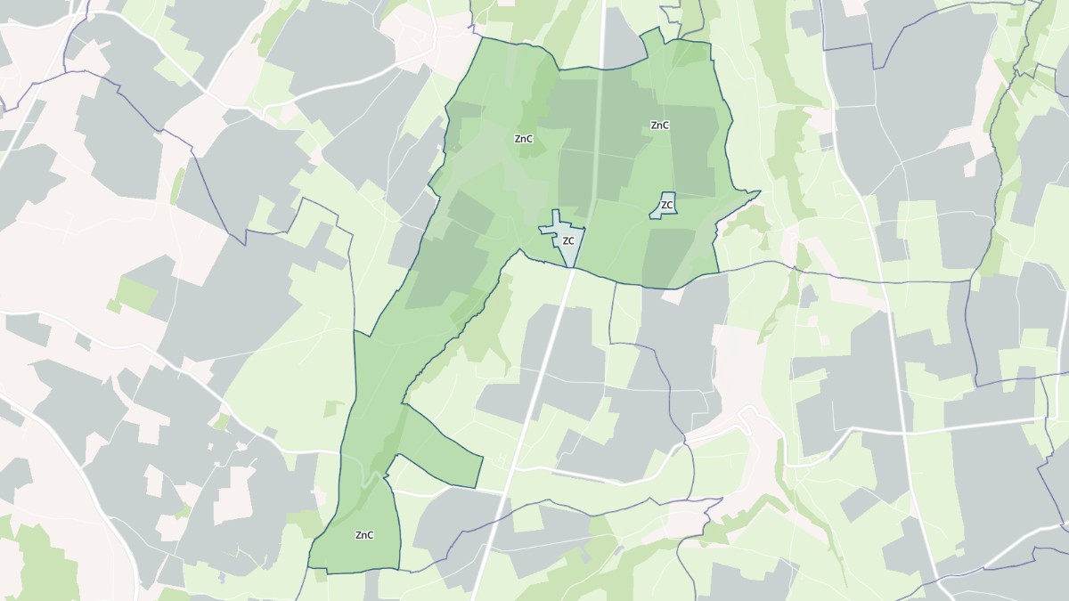 Aperçu cartographique de Saint-Siméon, centré sur la commune
