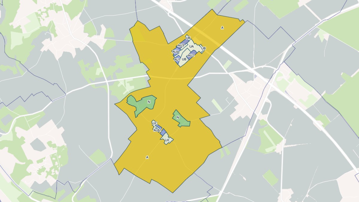 Aperçu cartographique de Saint-Vincent-des-Bois, centré sur la commune