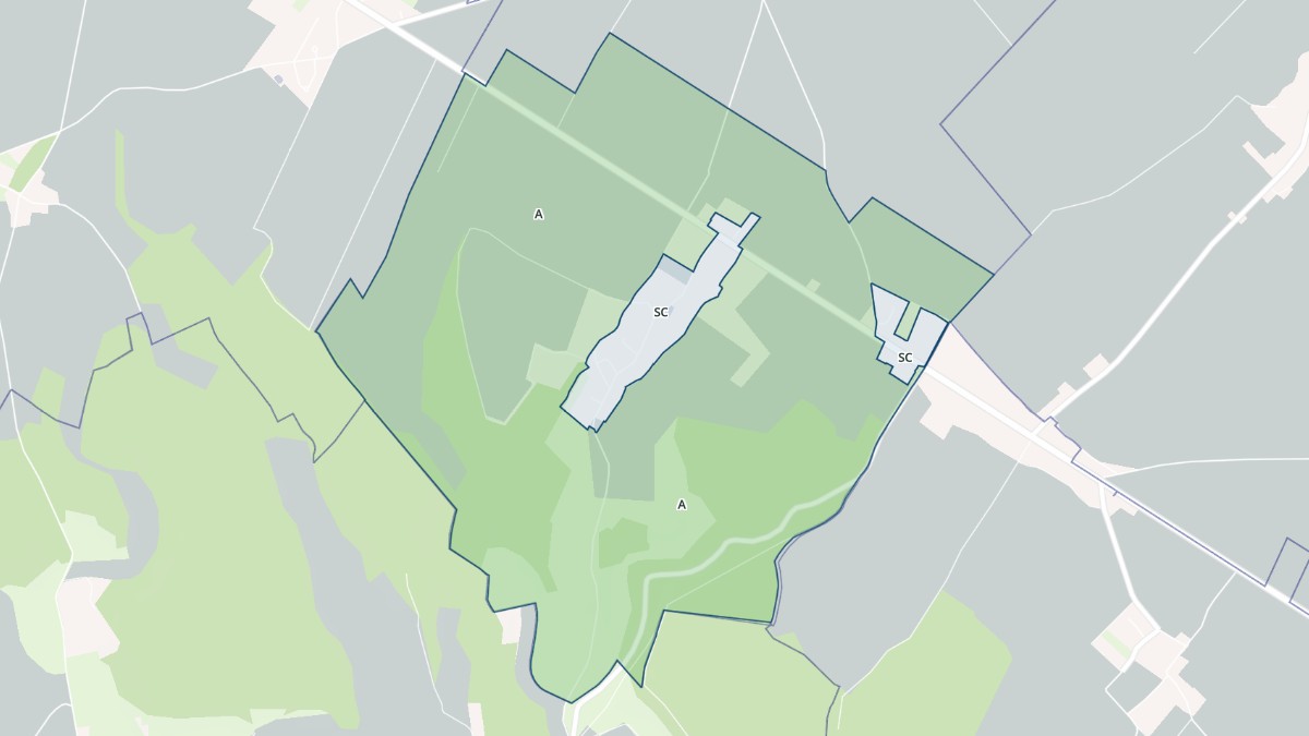 Aperçu cartographique de Suzay, centré sur la commune