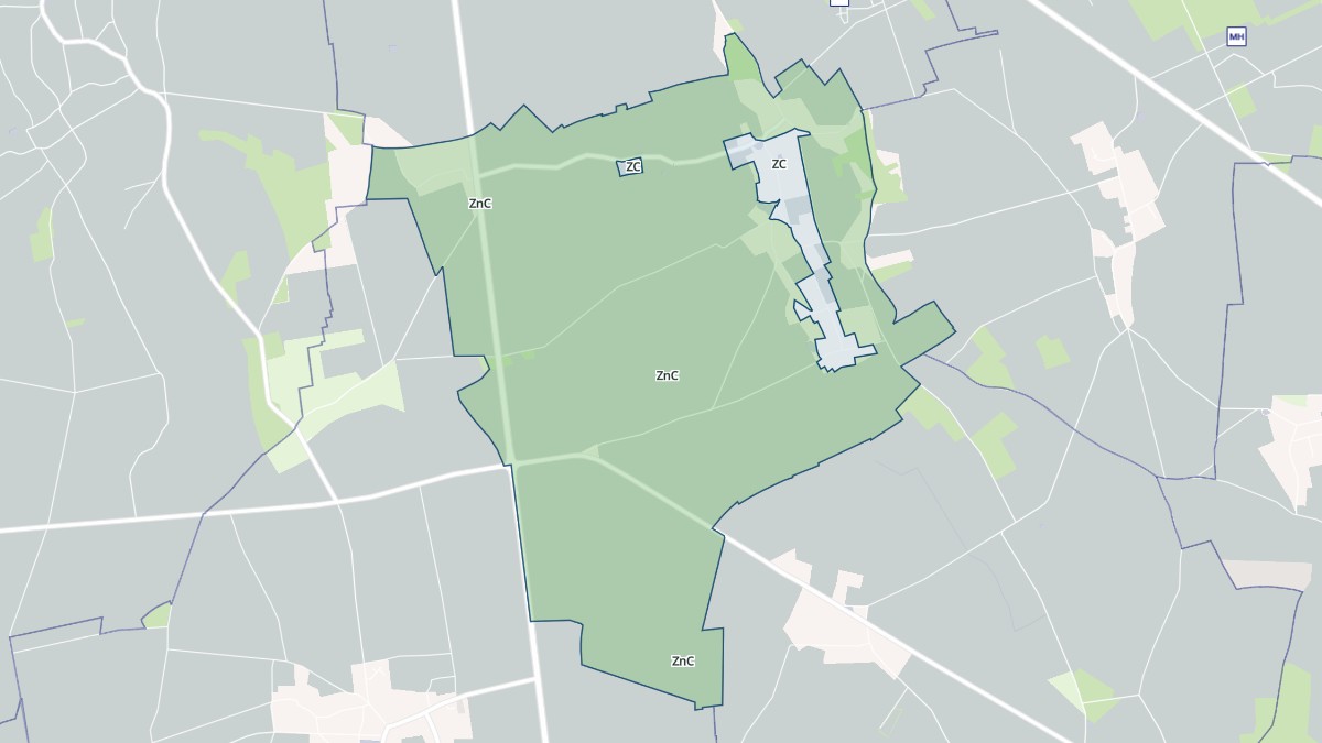 Aperçu cartographique de Le Tilleul-Lambert, centré sur la commune