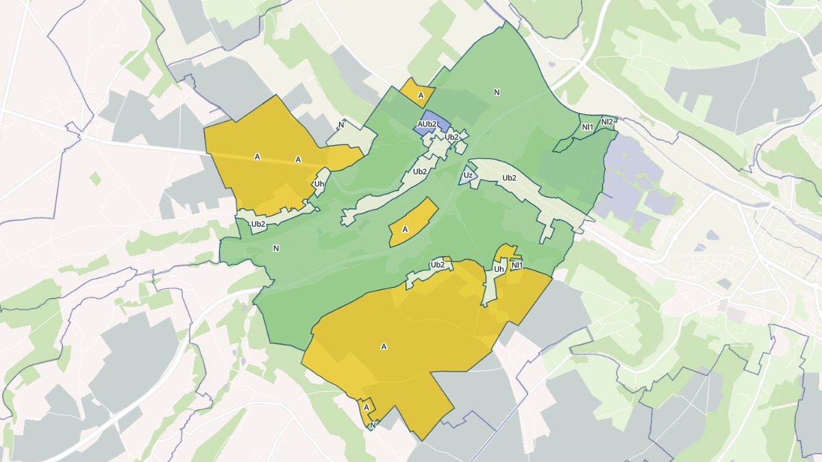Aperçu cartographique de Toutainville, centré sur la commune