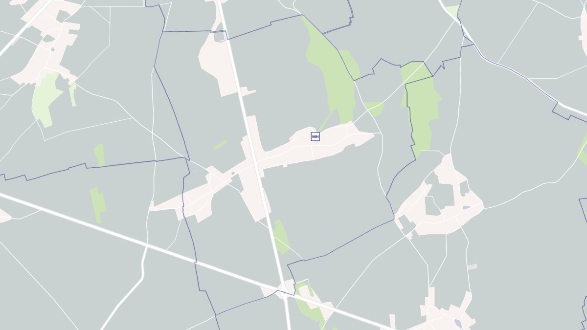 Aperçu cartographique de Le Tremblay-Omonville, centré sur la commune