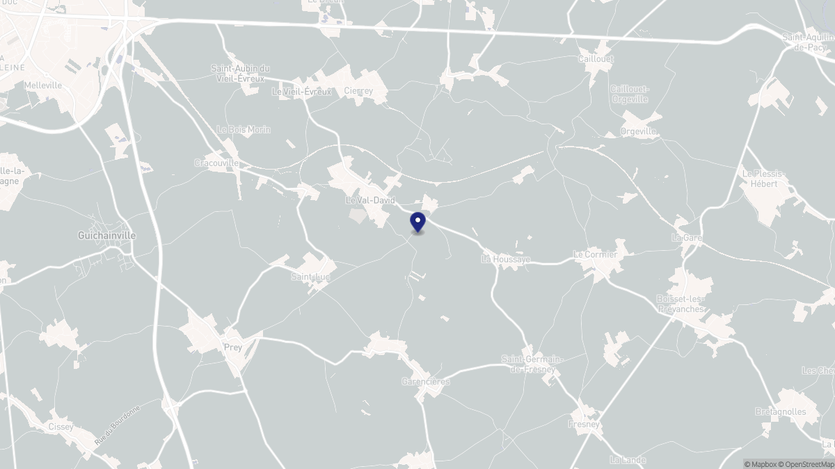 Aperçu cartographique de Le Val-David, centré sur la commune