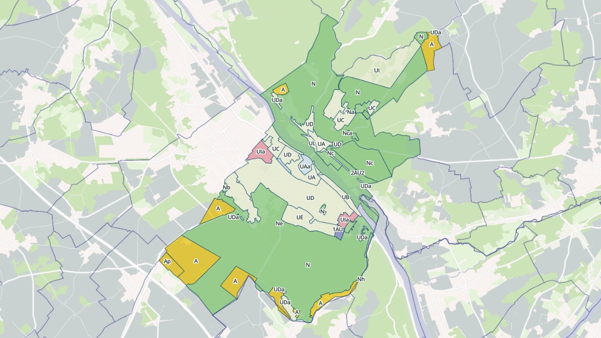 Aperçu cartographique de Vernon, centré sur la commune