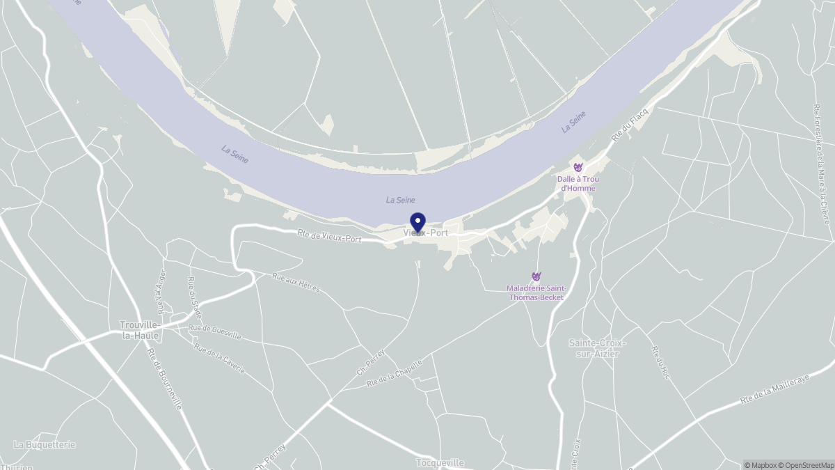 Aperçu cartographique de Vieux-Port, centré sur la commune