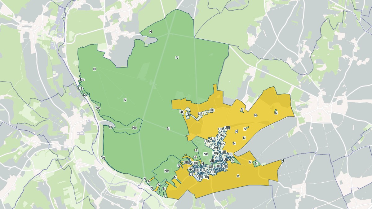 Aperçu cartographique de Abondant, centré sur la commune