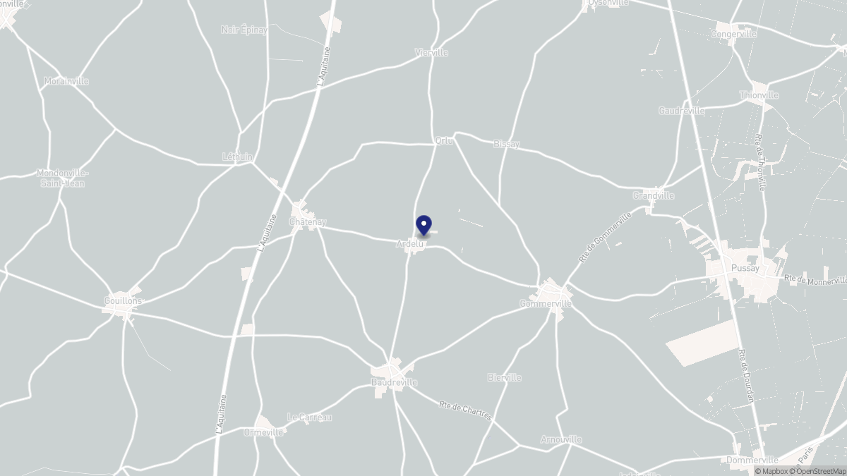 Aperçu cartographique de Ardelu, centré sur la commune