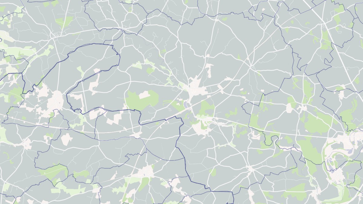 Aperçu cartographique de Vald'Yerre, centré sur la commune