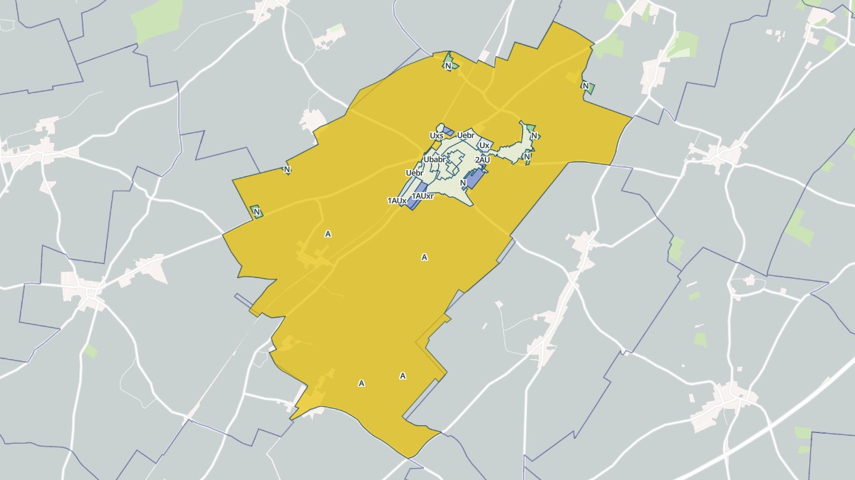 Aperçu cartographique de Bailleau-le-Pin, centré sur la commune