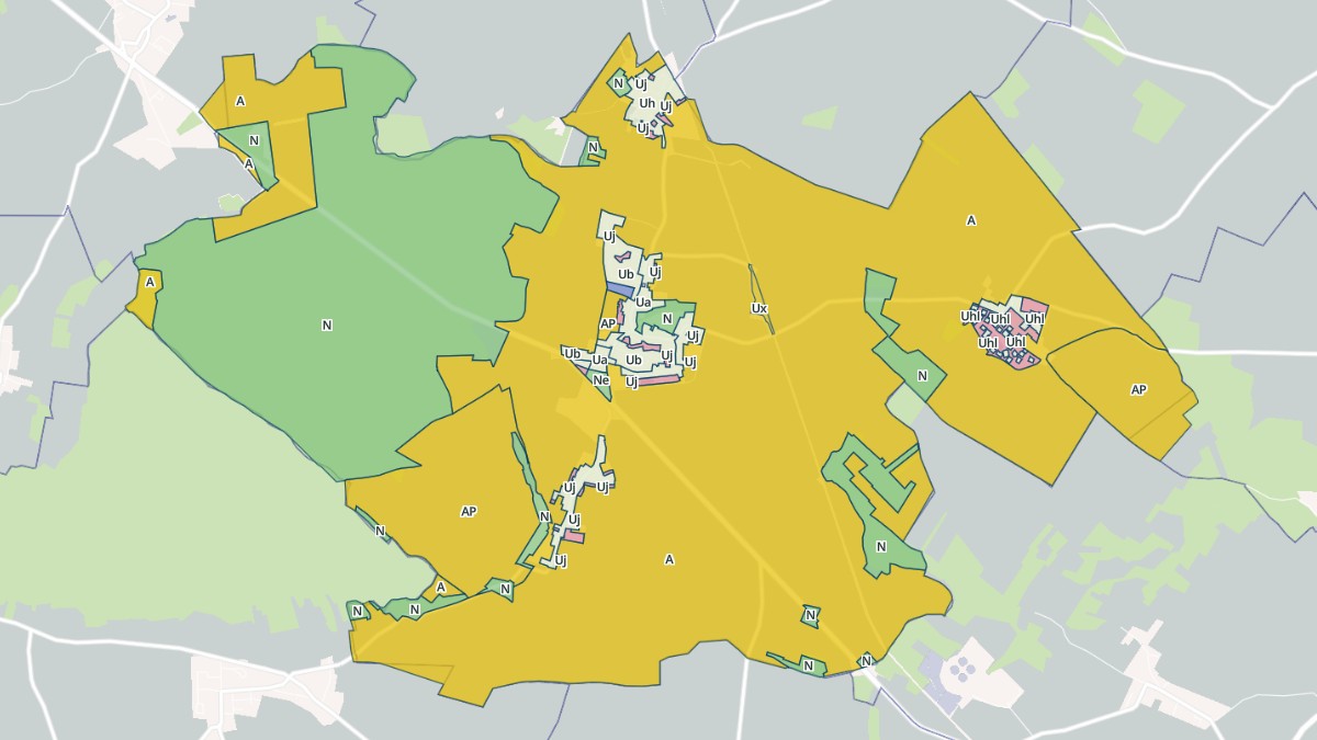 Aperçu cartographique de Bailleau-l'Évêque, centré sur la commune