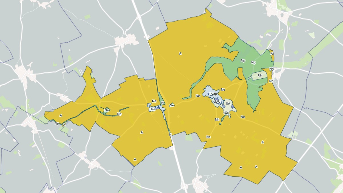 Aperçu cartographique de Berchères-Saint-Germain, centré sur la commune