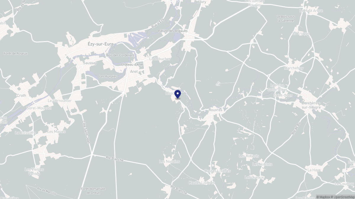 Aperçu cartographique de Boncourt, centré sur la commune