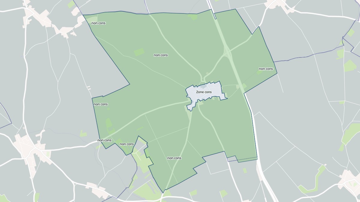 Aperçu cartographique de Challet, centré sur la commune