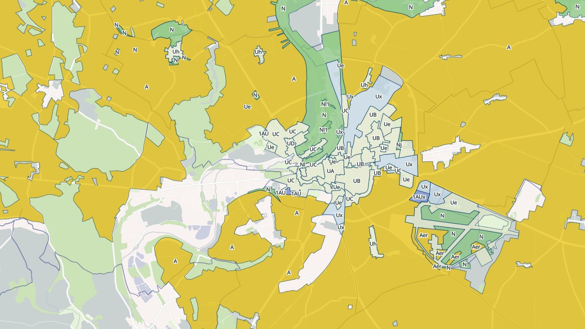 Aperçu cartographique de Châteaudun, centré sur la commune