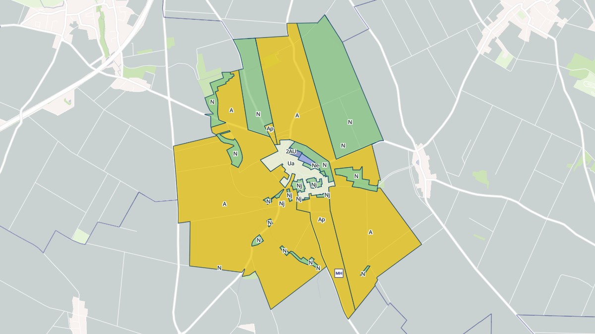 Aperçu cartographique de Corancez, centré sur la commune
