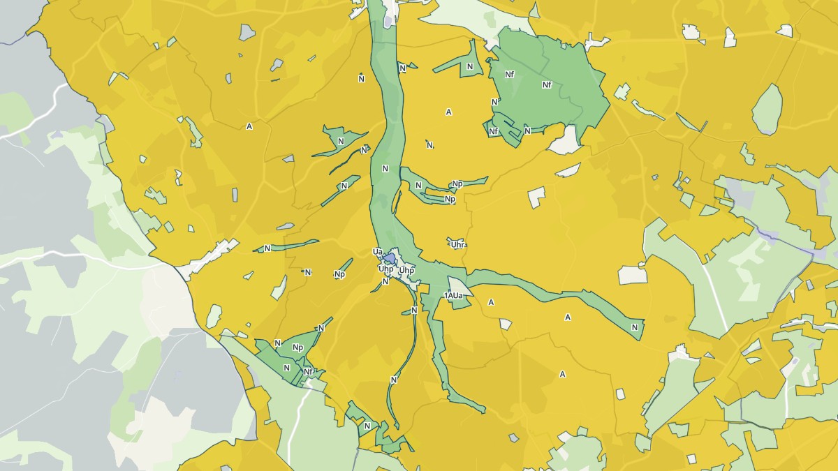 Aperçu cartographique de Coudray-au-Perche, centré sur la commune