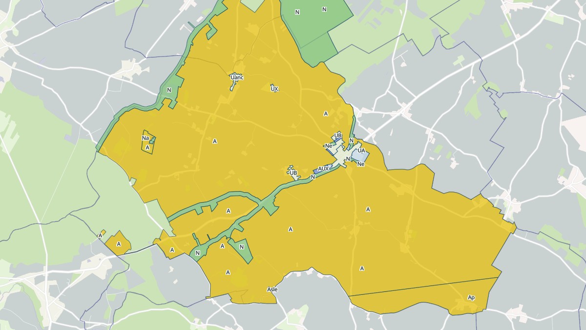 Aperçu cartographique de Digny, centré sur la commune