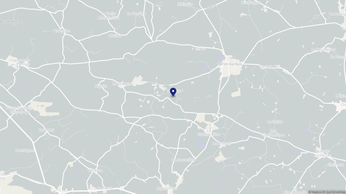 Aperçu cartographique de La Gaudaine, centré sur la commune