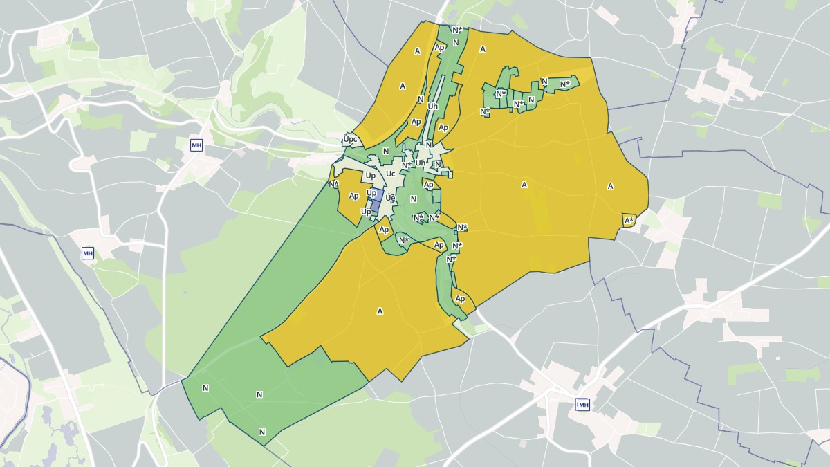 Aperçu cartographique de Gilles, centré sur la commune