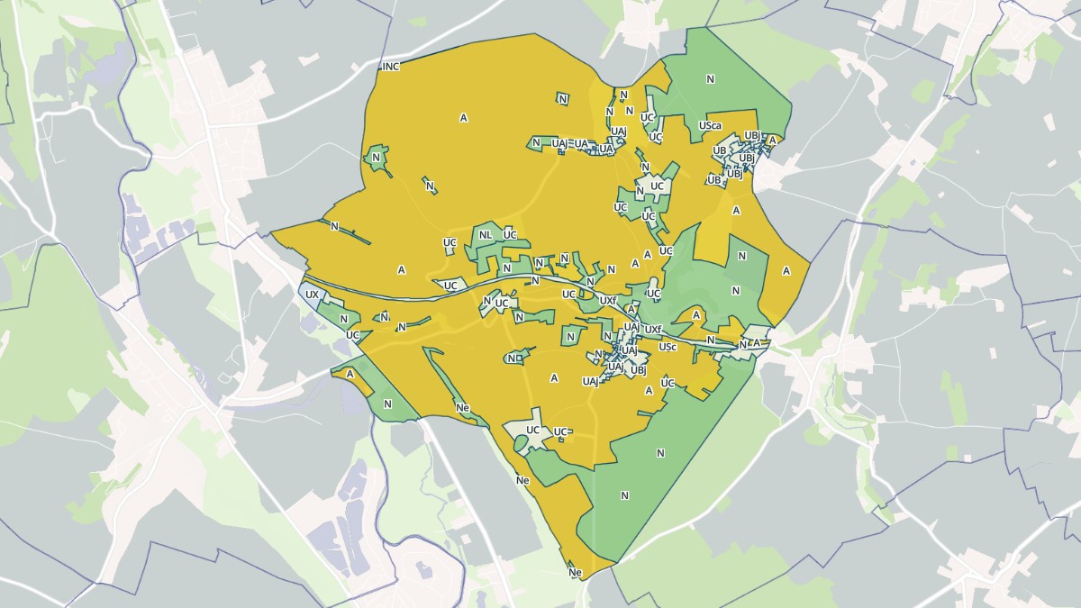 Aperçu cartographique de Guainville, centré sur la commune