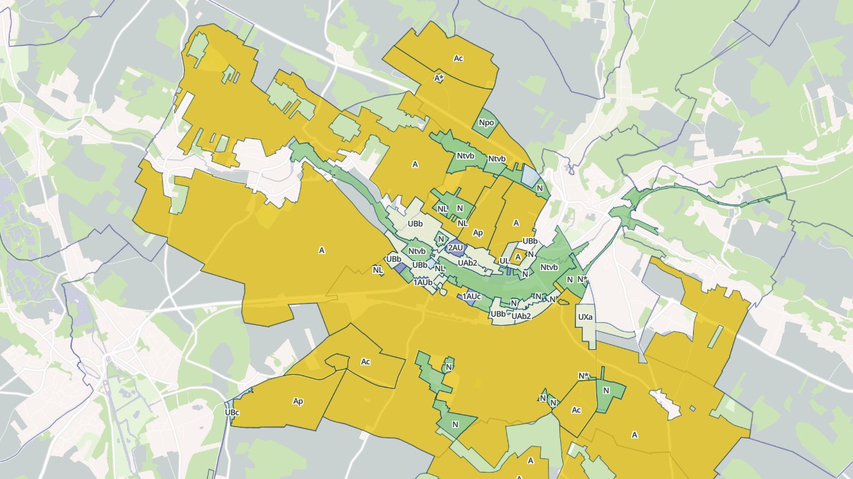 Aperçu cartographique de Hanches, centré sur la commune