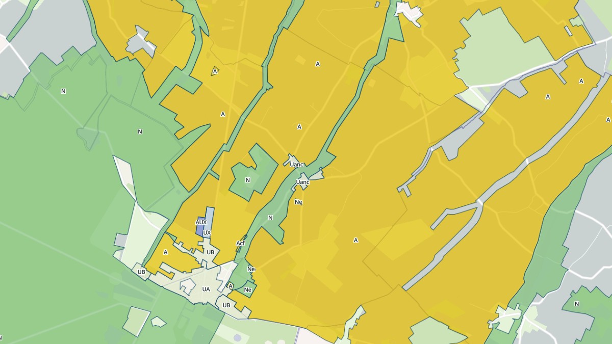 Aperçu cartographique de Lamblore, centré sur la commune
