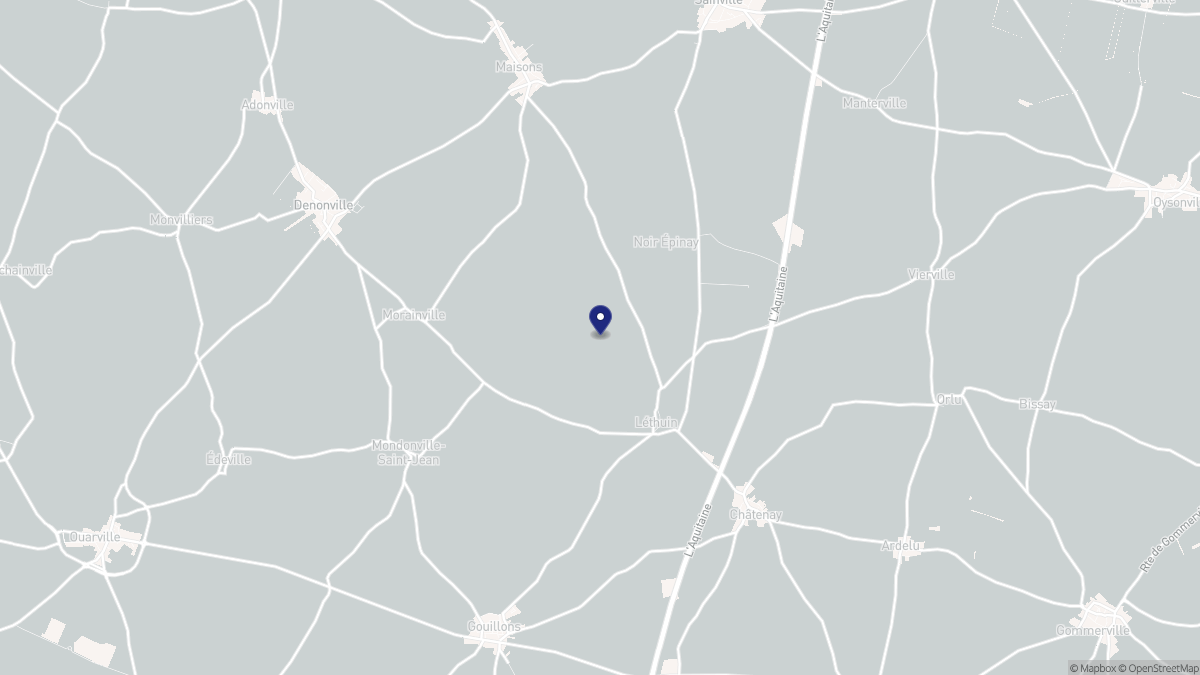 Aperçu cartographique de Léthuin, centré sur la commune
