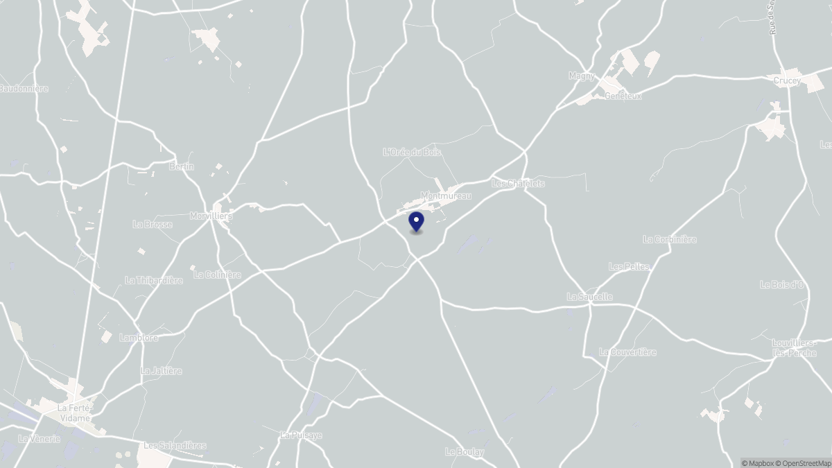 Aperçu cartographique de La Mancelière, centré sur la commune