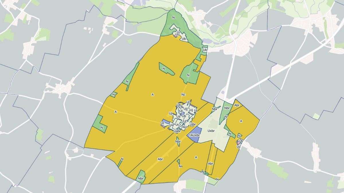 Aperçu cartographique de Mignières, centré sur la commune