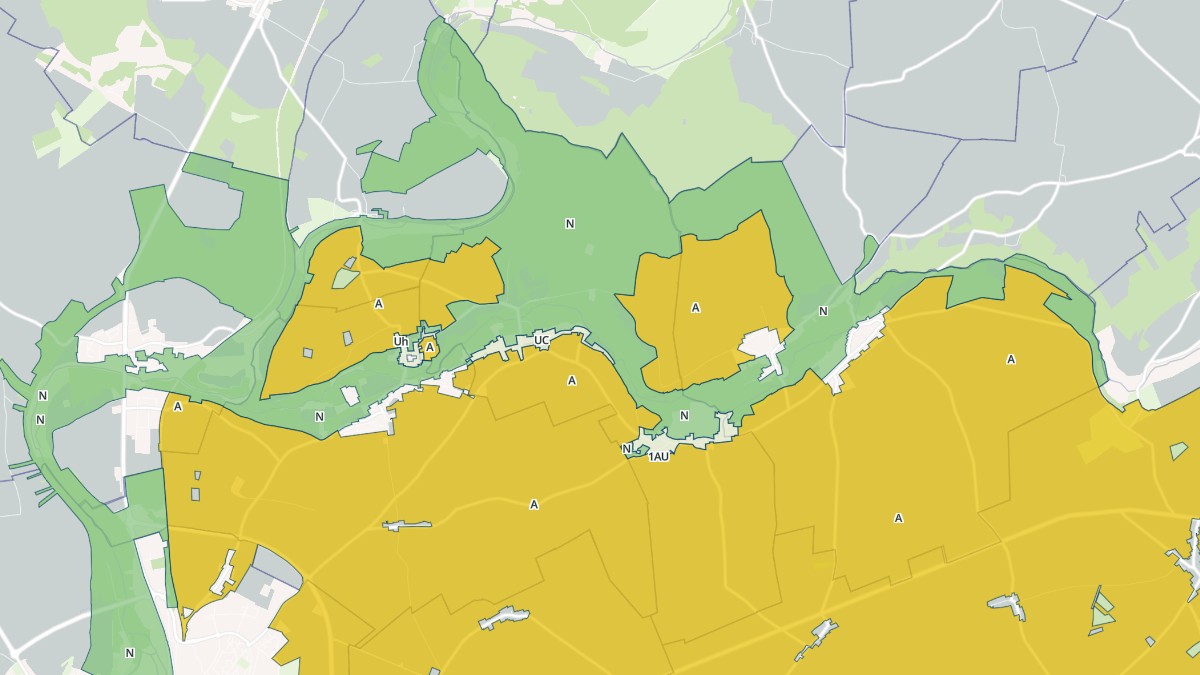 Aperçu cartographique de Moléans, centré sur la commune