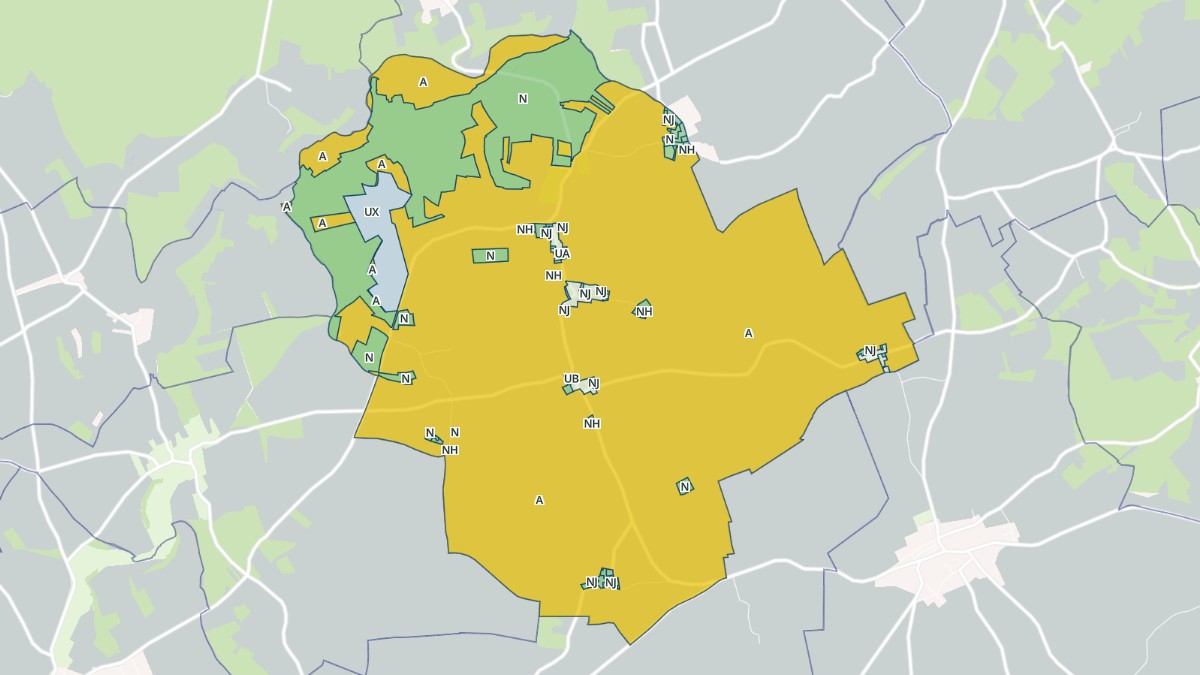 Aperçu cartographique de Prudemanche, centré sur la commune