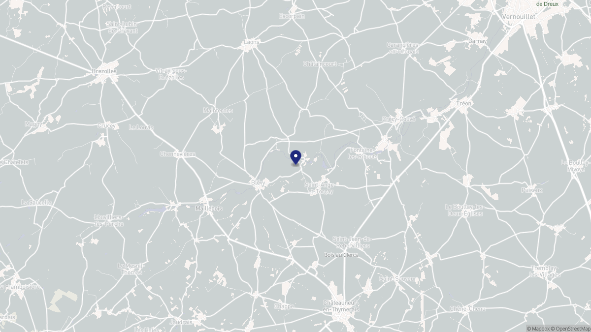 Aperçu cartographique de Saint-Ange-et-Torçay, centré sur la commune