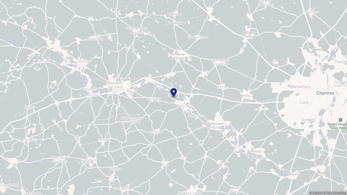 Aperçu cartographique de Saint-Luperce, centré sur la commune